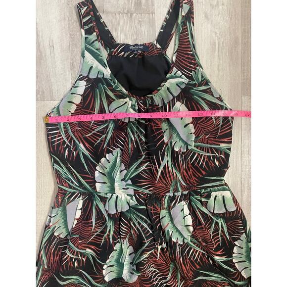 Madewell Silk Island Dress in Jungle Leaf Print Size 4 - Picture 3 of 12